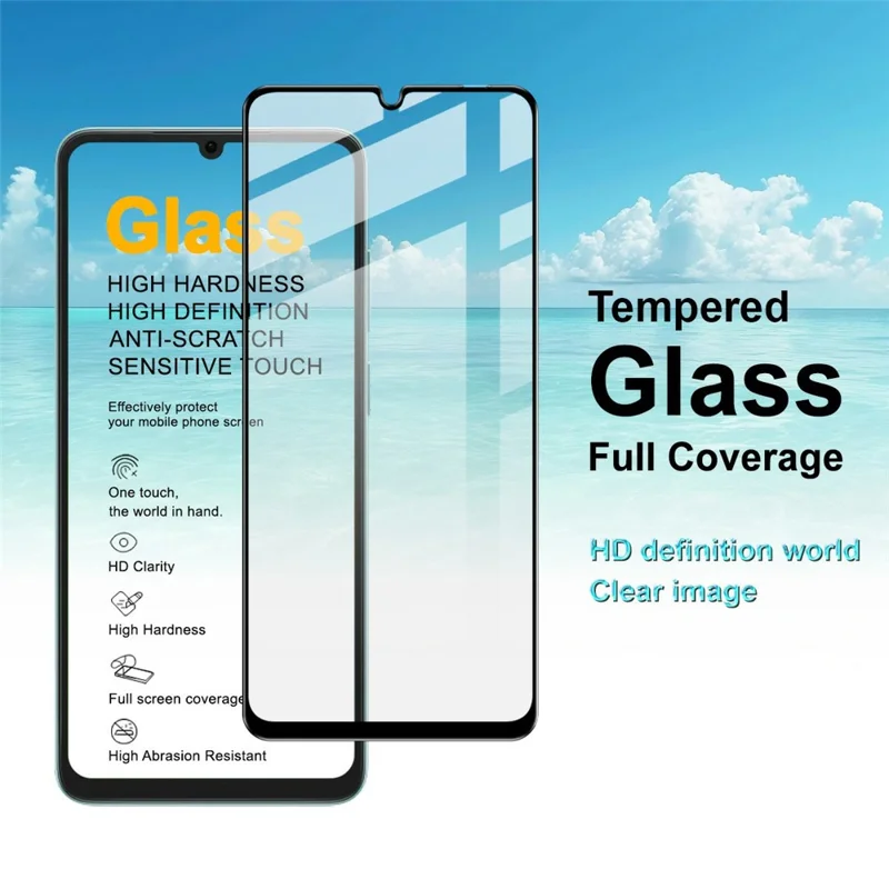 IMAK Pro+ Series For Honor X6d 5G / 500 Smart 5G Tempered Glass Full Screen Protector Sensitive Touch Film - Transparent