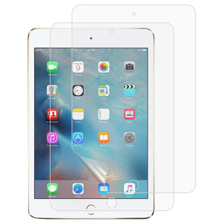 2Pcs Full Coverage Screen Protector for iPad mini 4, Matte Surface Soft PET Anti-Glare Anti-Scratch Bubble Free Film