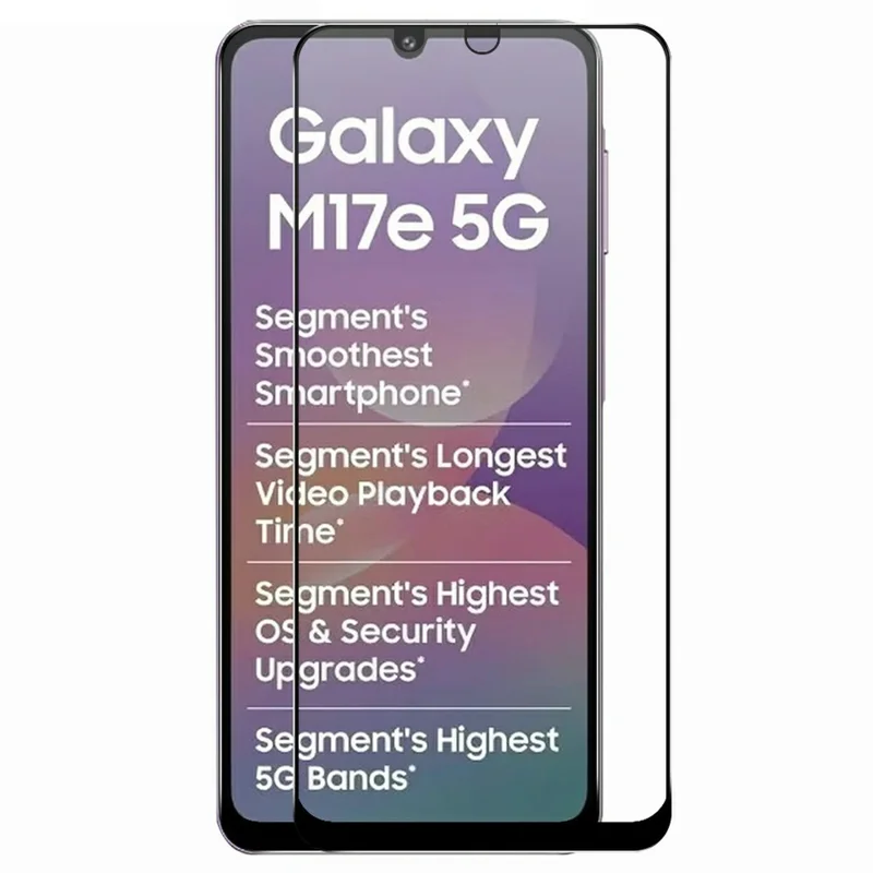 RURIHAI Per Samsung Galaxy M17e 5G Protettore per Schermo in Vetro ad Alto Contenuto di Alluminio e Silicio Pellicola per Schermo del Telefono