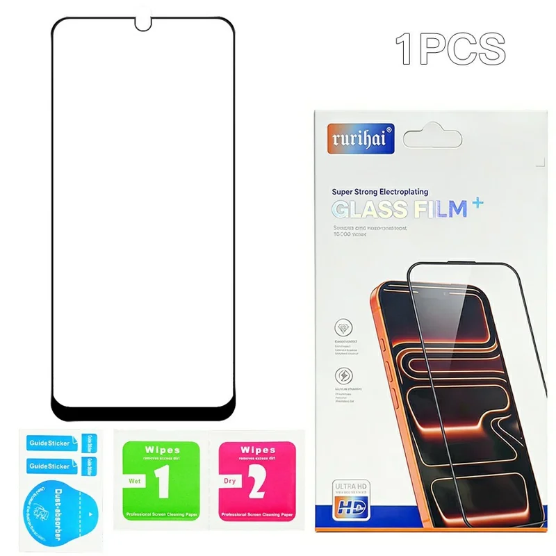RURIHAI Per Samsung Galaxy M17e 5G Protettore per Schermo in Vetro ad Alto Contenuto di Alluminio e Silicio Pellicola per Schermo del Telefono