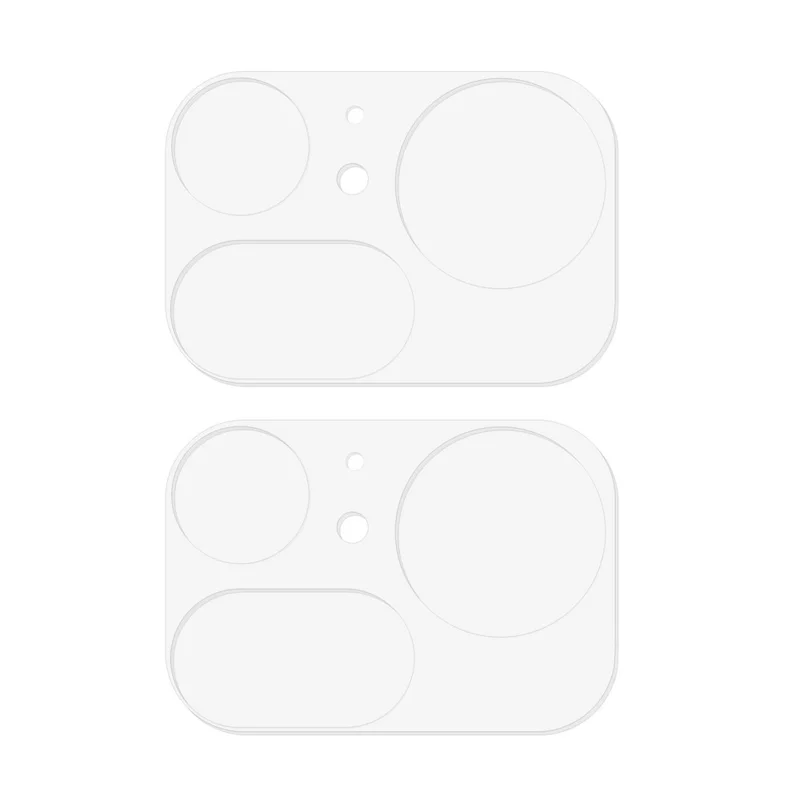 2Pcs For Nothing Phone (4a) Pro Full Coverage Camera Lens Protector 3D Arc Edge Anti-Scratch Tempered Glass Lens Film - Transparent