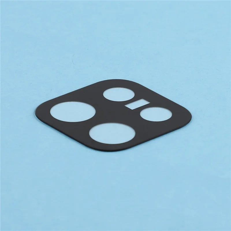 2Pcs For Huawei Enjoy 90 Plus Camera Lens Protector 2.5D Arc Edge Silk Printing Tempered Glass Full Coverage Rear Lens Film - Black