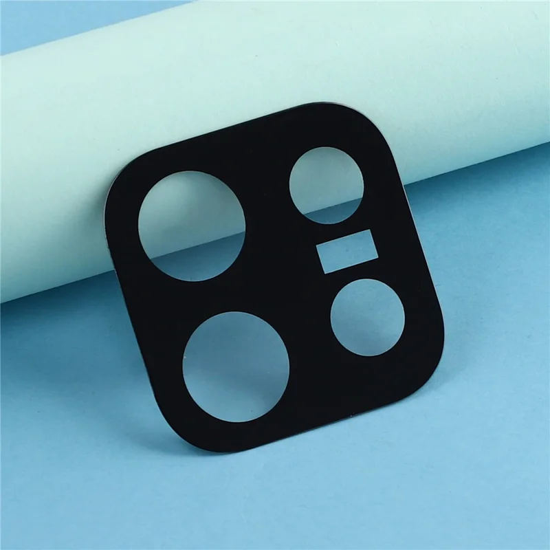 2Pcs For Huawei Enjoy 90 Plus Camera Lens Protector 2.5D Arc Edge Silk Printing Tempered Glass Full Coverage Rear Lens Film - Black