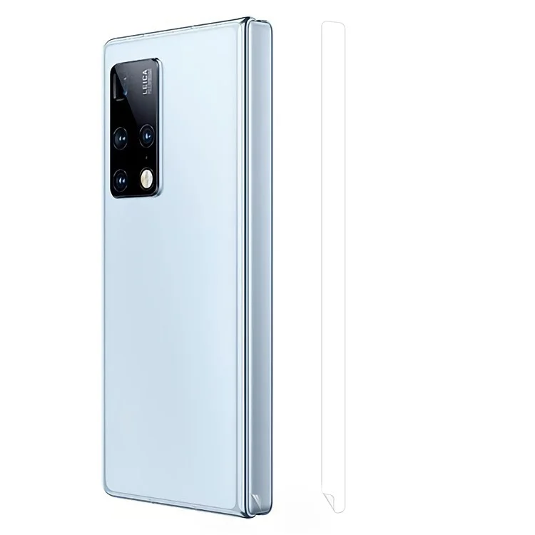 RURIHAI 2Pcs / Set Crystal Clear Side Sticker for Huawei Mate X2 Frame Protective Film 0.1mm Ultra-Thin Full Glue Side Stickers