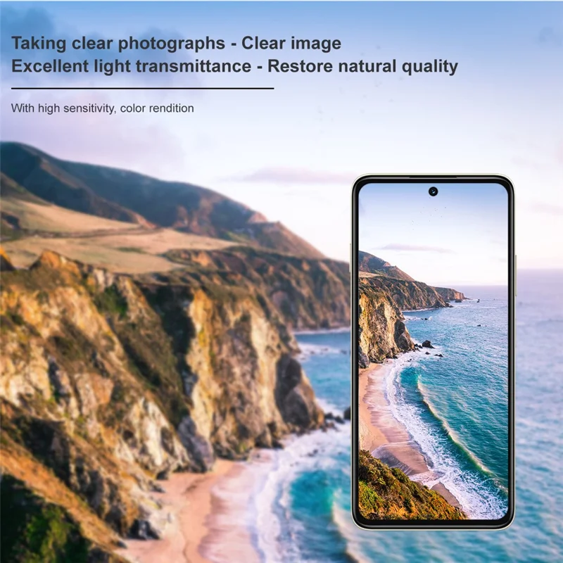 IMAK For Huawei Enjoy 90 Plus Camera Lens Protector Slim Tempered Glass Full Coverage Lens Film - Transparent