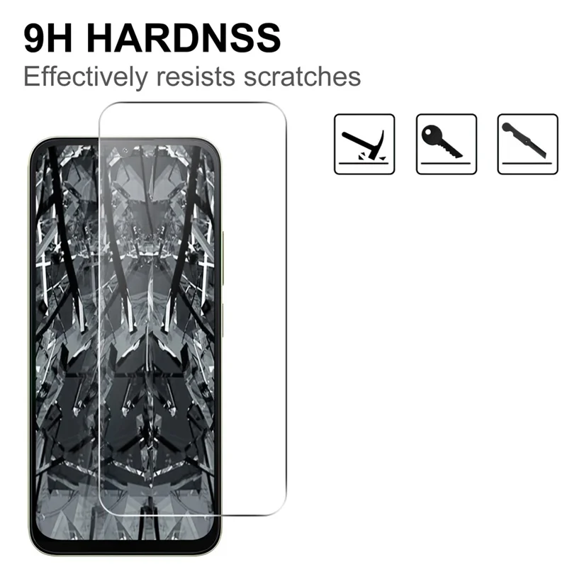 Screen Protector For Xiaomi Poco C85x 5G / Redmi A7 Pro 4G (171.56mm) / Redmi A7 Pro 5G 2.5D HD Tempered Glass Film (Not Complete Coverage) - Transparent