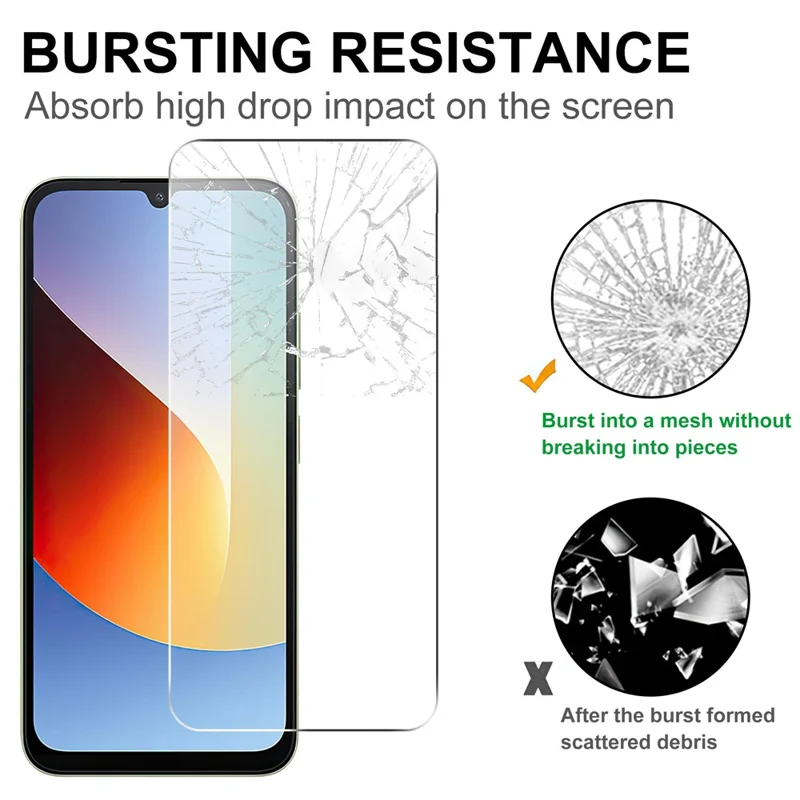 Screen Protector For Xiaomi Poco C85x 5G / Redmi A7 Pro 4G (171.56mm) / Redmi A7 Pro 5G 2.5D HD Tempered Glass Film (Not Complete Coverage) - Transparent