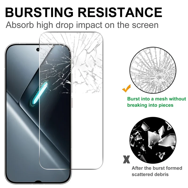 Protecteur d'écran pour Xiaomi Poco X8 Pro Max 5G, film en verre trempé HD 2.5D (non couverture complète) - Transparent