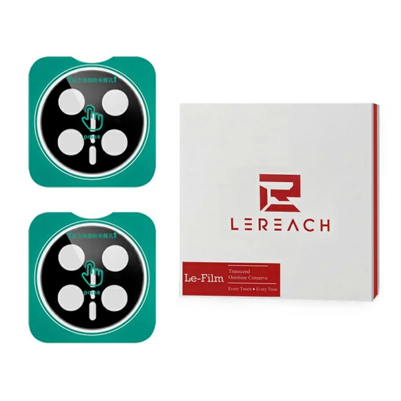 LEREACH 2Pcs for Honor Magic8 Pro 5G Camera Lens Protector Smart-Fit Auto-Align Tempered Glass Film - Black