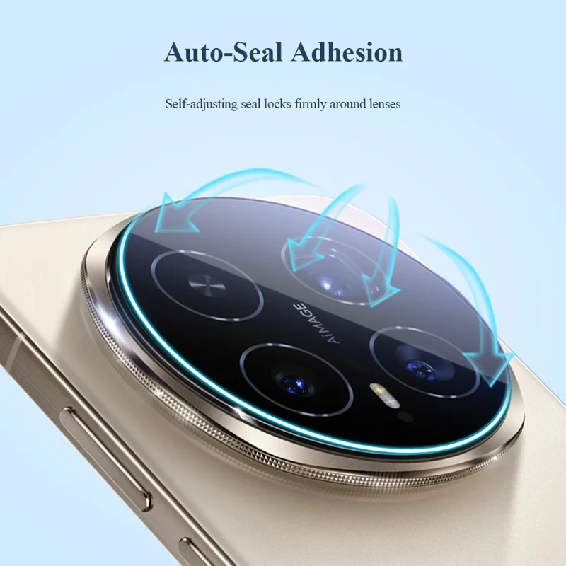 LEREACH 2Pcs for Honor Magic8 Pro 5G Camera Lens Protector Smart-Fit Auto-Align Tempered Glass Film - Black