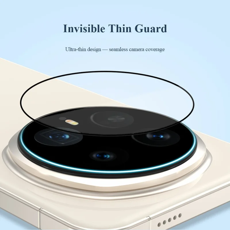 LEREACH 2Pcs for Honor Magic8 Pro 5G Camera Lens Protector Smart-Fit Auto-Align Tempered Glass Film - Black