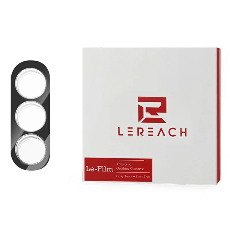 LEREACH for Samsung Galaxy A57 5G Camera Lens Protector 3D Full Coverage Tempered Glass Acrylic One-Piece Lens Film - Black