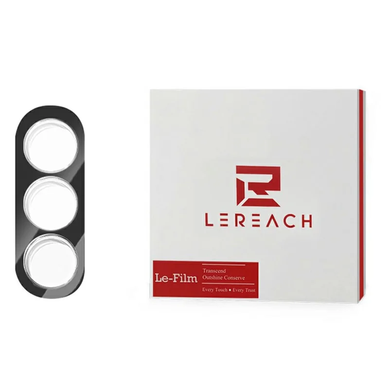LEREACH for Samsung Galaxy S26 Camera Lens Protector 3D Full Coverage Tempered Glass Acrylic One-Piece Lens Film - Black