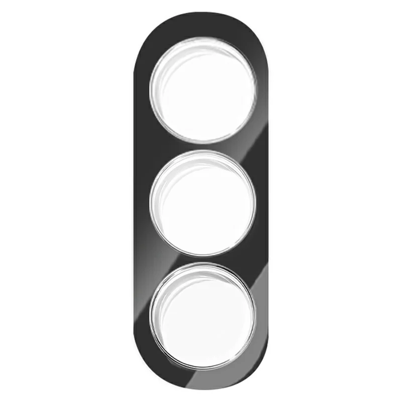 LEREACH for Samsung Galaxy S26 Camera Lens Protector 3D Full Coverage Tempered Glass Acrylic One-Piece Lens Film - Black