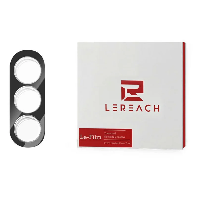 LEREACH for Samsung Galaxy S26+ Camera Lens Protector 3D Full Coverage Tempered Glass Acrylic One-Piece Lens Film - Black