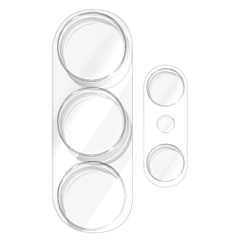 LEREACH For Samsung Galaxy S26 Ultra 1 Set Main and Secondary Camera Lens Protector 3D Full Coverage Tempered Glass Lens Film - Transparent
