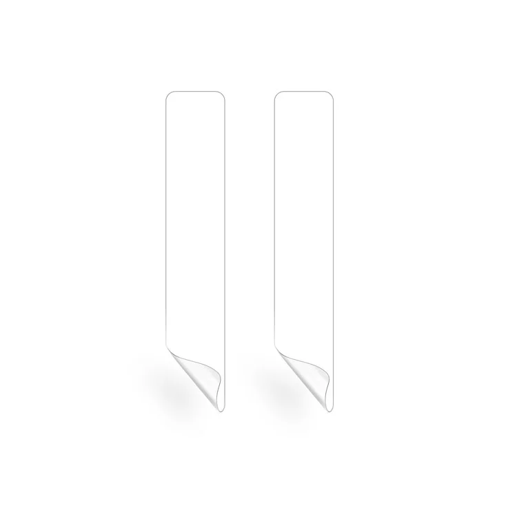 Rurihai 2pcs / Establecido Para Samsung Galaxy Z Flip3 5G / Z Flip4 5G Marco Película Protectora Crystal Clear Side Sticker 0.1 mm Ultra Pegajoso de Pegamento Completo de Pegamento Completo