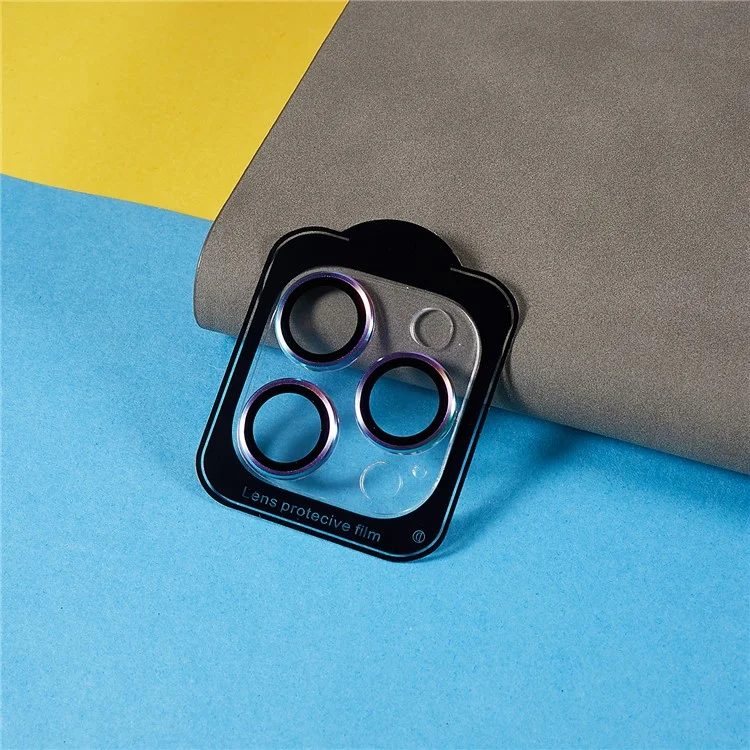 Rurihai Phone Protector de Lente de Cámara Trasera Para Iphone 14 Pro / 14 Pro Max Hard Metal + Acrílico Anti-scratch HD Clear Lense Film - Multicolor