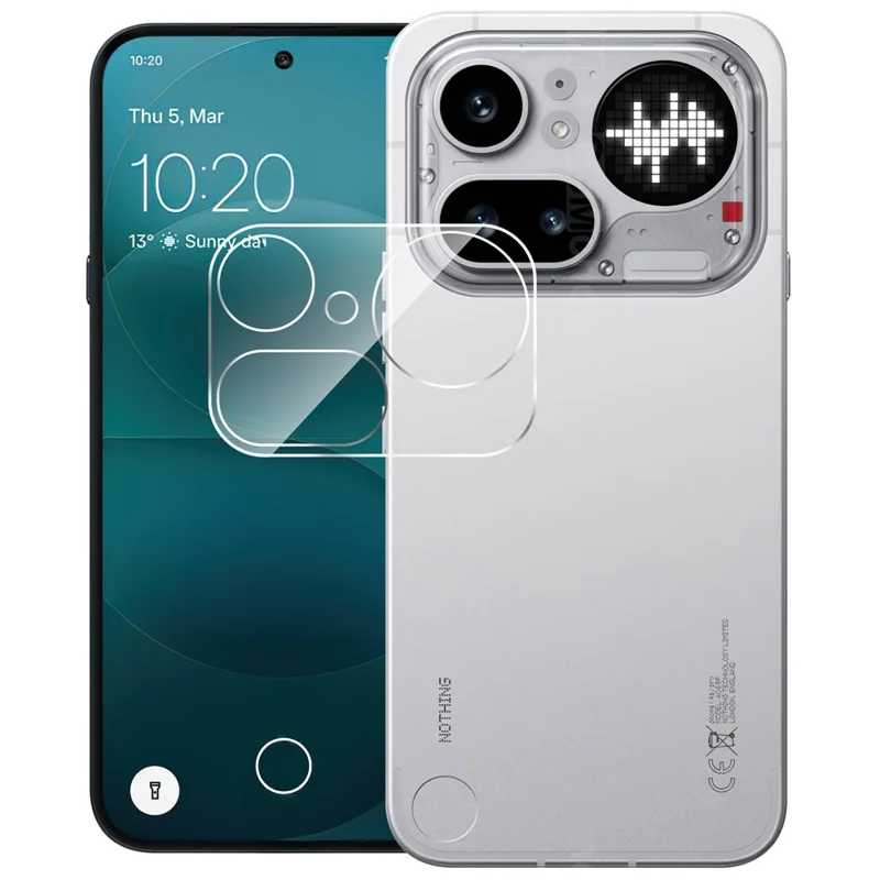 Pełne przykrycie dla Nothing Phone (4a) Pro, wysoce przezroczysta antywłamaniowa ochrona obiektywu aparatu z szkła AGC z tyłu