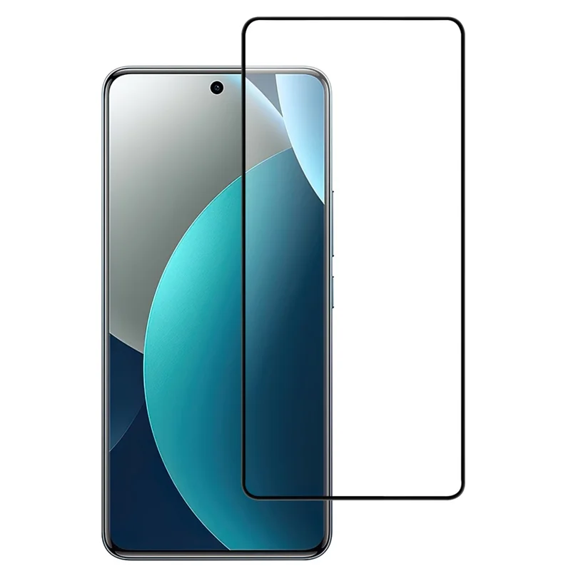 Para Xiaomi Redmi Note 15 Pro 5G (Global) AGC Cristal Templado con Borde Negro Adhesión Total y Protector de Pantalla de Cobertura Completa