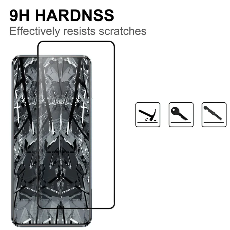 Para Xiaomi Redmi Note 15 Pro 5G (Global) AGC Cristal Templado con Borde Negro Adhesión Total y Protector de Pantalla de Cobertura Completa