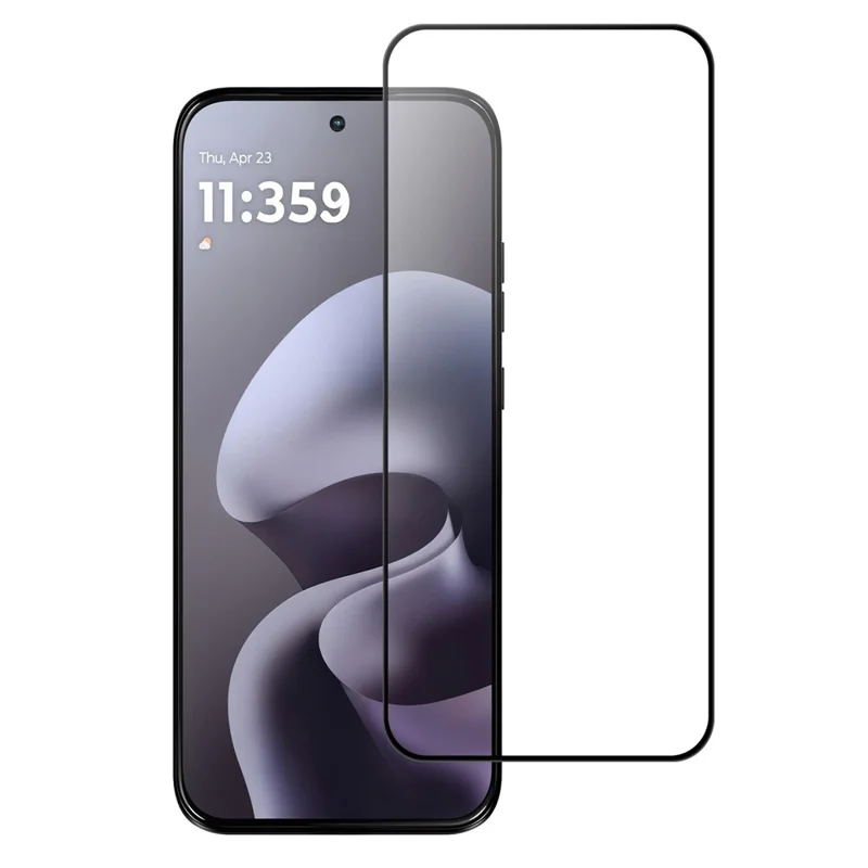 For Motorola Moto G77 5G  /  Moto G67 5G AGC Tempered Glass with Black Edge Full Glue Full Coverage Screen Protector