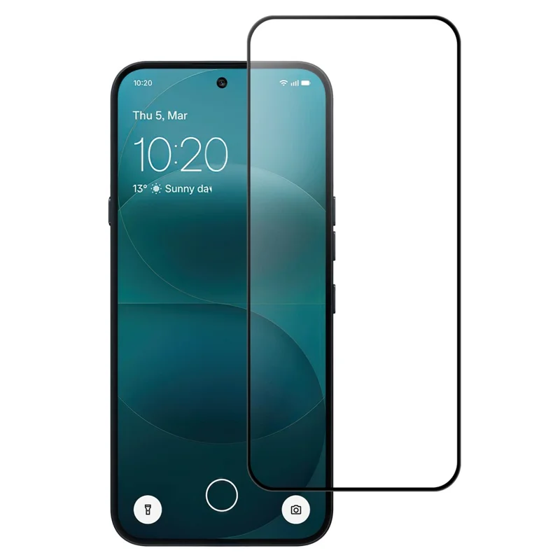 For Nothing Phone (4a) AGC Tempered Glass with Black Edge Full Glue Full Coverage Screen Protector
