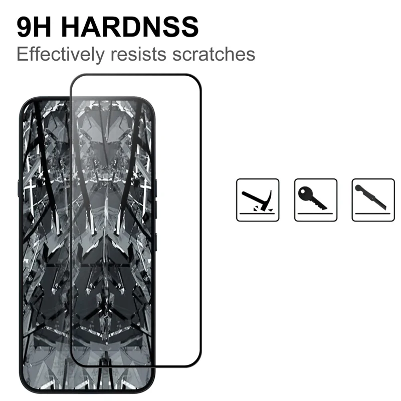 For Nothing Phone (4a) Pro AGC Tempered Glass with Black Edge Full Glue Full Coverage Screen Protector