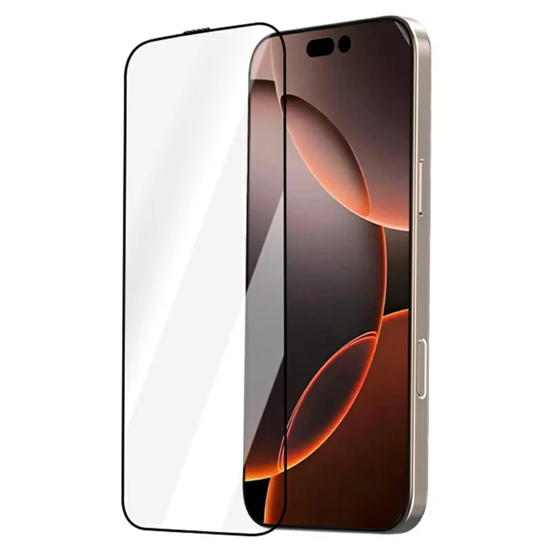 LEREACH 2 Pezzi per iPhone 16 Pro Max Pellicola Protettiva in Vetro Temperato Copertura Totale con Tecnologia Anti-Impronte e Kit per Applicazione Senza Polvere - Nero