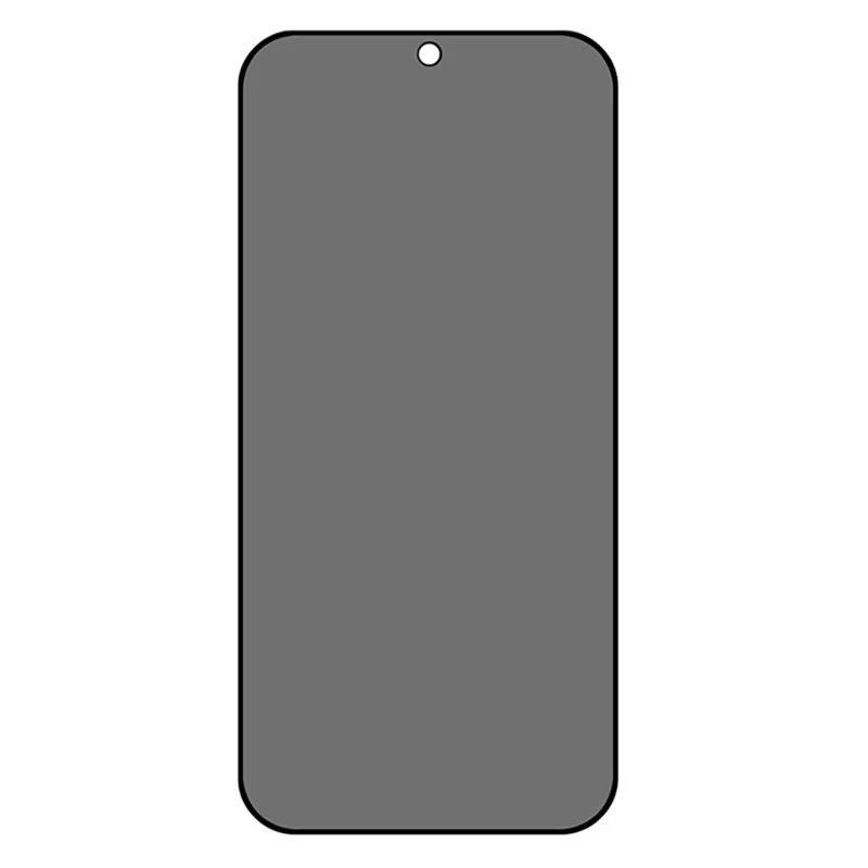 For Samsung Galaxy A37 5G Privacy Screen Protector Silk Printing Anti Spy Tempered Glass Film - Black