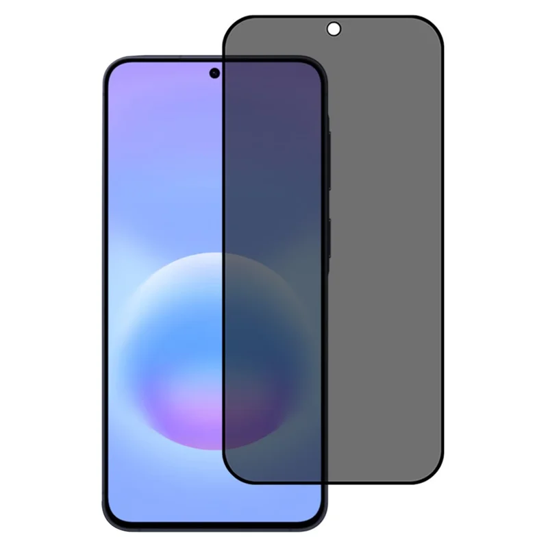 For Samsung Galaxy A57 5G Privacy Screen Protector Silk Printing Anti Spy Tempered Glass Film - Black