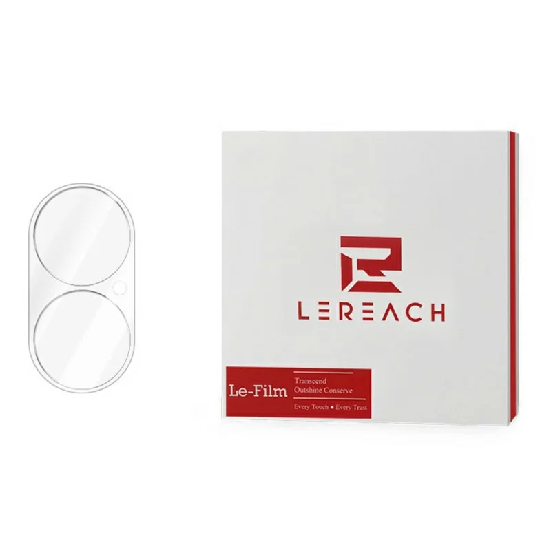 LEREACH for iPhone 16 Plus Camera Lens Protector 3D Full Coverage Tempered Glass Acrylic One-Piece Lens Film - Transparent