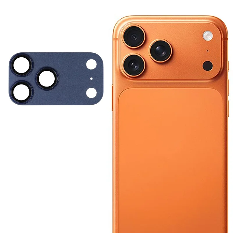 Camera Lens Protector for iPhone 17 Pro Max  /  17 Pro Metal Matte Armor 0.33mm Full Glue AR Glass Film (Not Complete) - Black