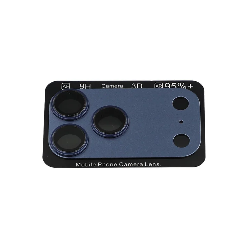 Camera Lens Protector for iPhone 17 Pro Max  /  17 Pro Metal Matte Armor 0.33mm Full Glue AR Glass Film (Not Complete) - Black