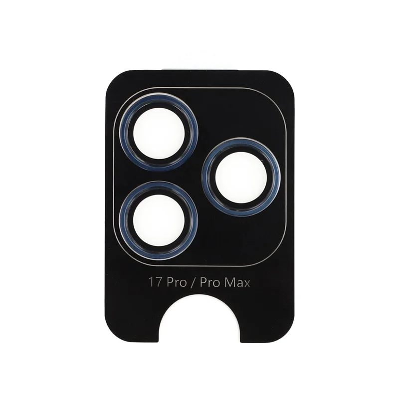 For iPhone 17 Pro Max  /  17 Pro Camera Lens Protector Integrated Positioning Guide 0.33mm Anti-Static Tempered Glass Lens Film - Black