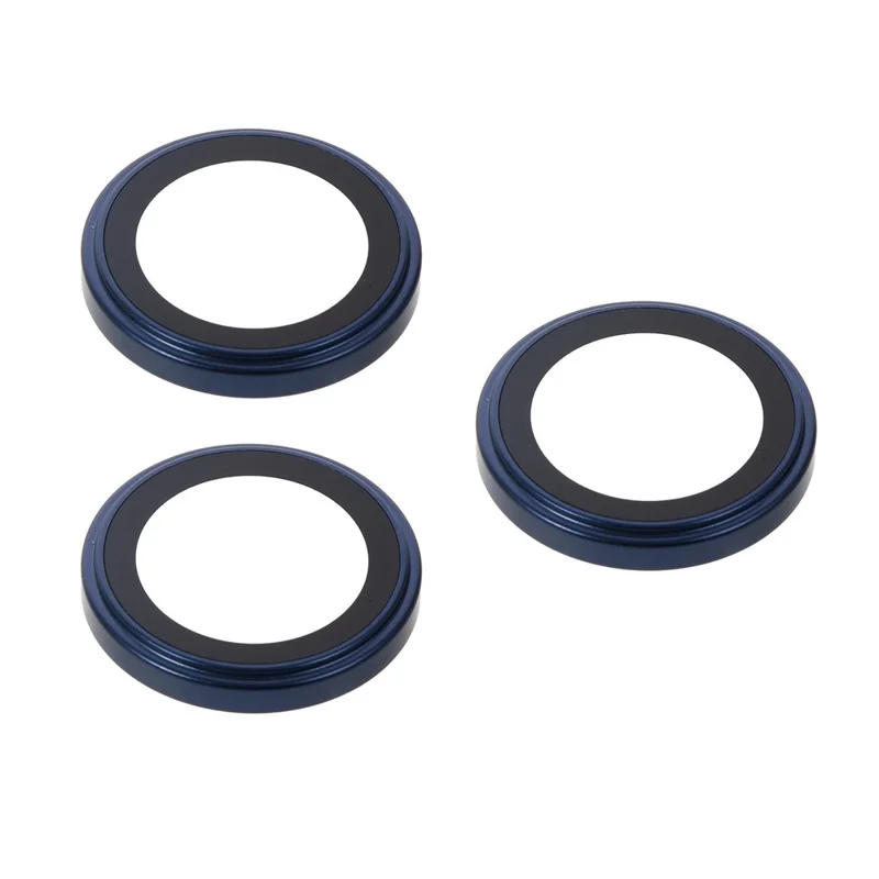 1 Set for iPhone 17 Pro Max Camera Lens Protector 9H Tempered Glass High Transparency Full Cover Lens Film - Blue