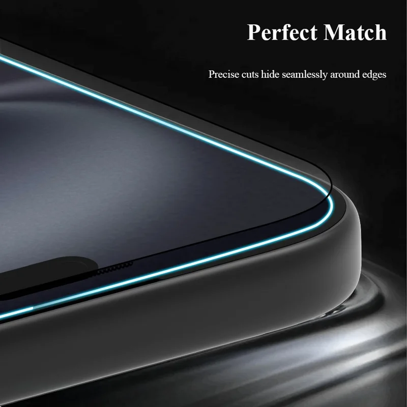 LEREACH Per iPhone 17 Pro Max Protezione Schermo in Vetro Temperato Anti-impronte con Strumento per Installazione Senza Polvere - Nero