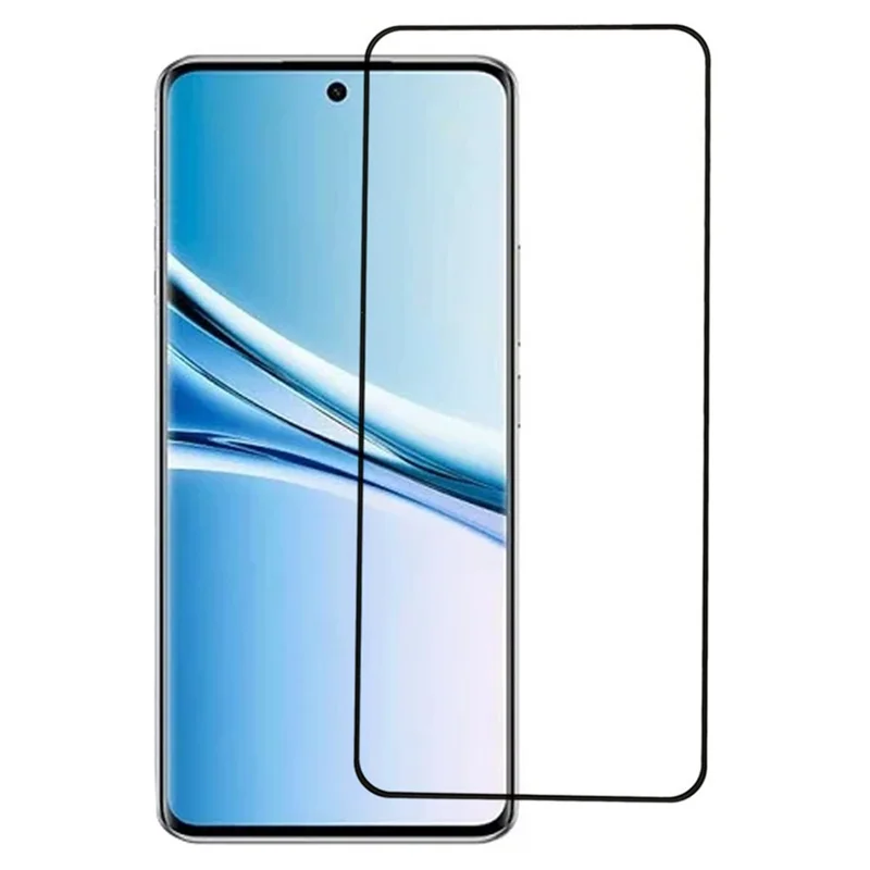 For Xiaomi Redmi Note 17 4G Full Screen Protector Full Glue Silk Printing Tempered Glass Screen Film - Black