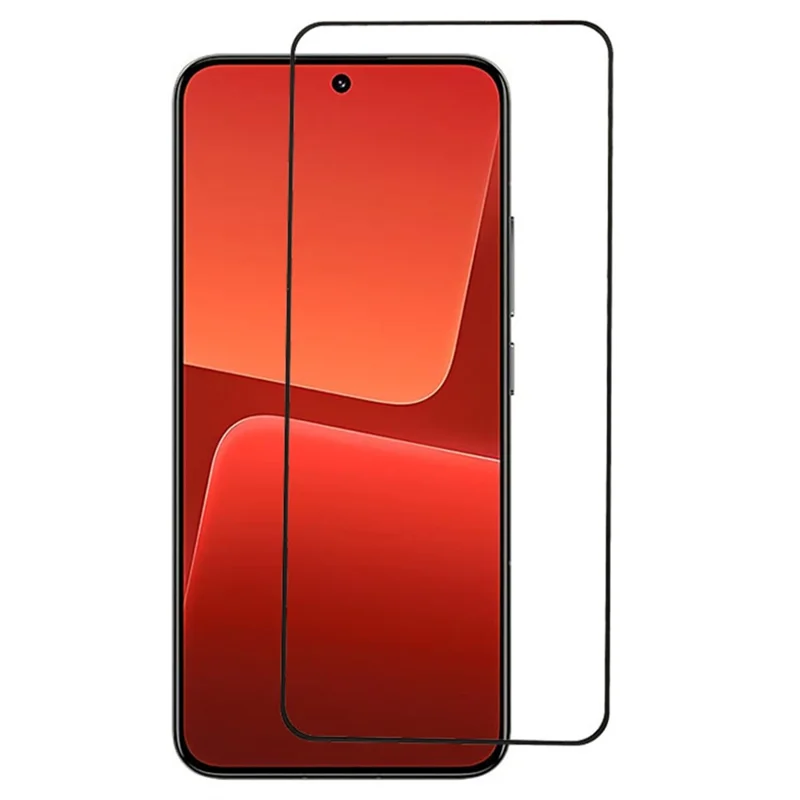 For Xiaomi 17T Full Screen Protector Full Glue Silk Printing Tempered Glass Screen Film - Black