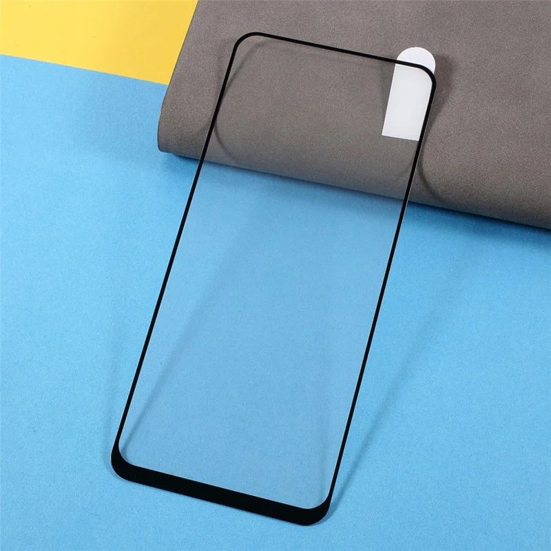 For Xiaomi Redmi A7 Pro 4G (171.56mm) Full Screen Protector Full Glue Silk Printing Tempered Glass Screen Film - Black