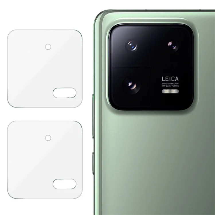 IMAK 2 pièces / Set pour Xiaomi 13 Pro 5G Protecteur d'objectif de caméra Verre trempé Haute définition Anti-abrasion Film de lentille