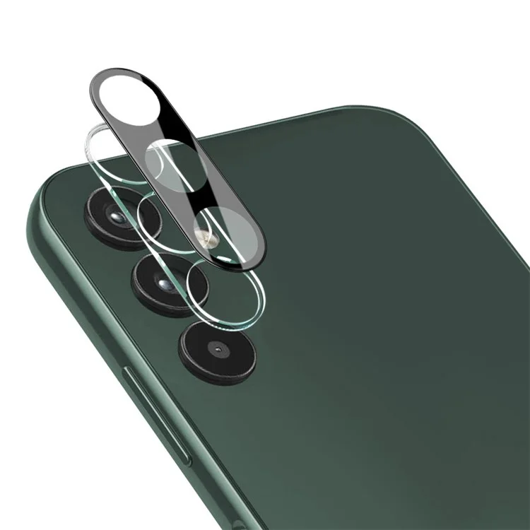 IMAK für Samsung Galaxy A34 5G Panzerglas-Linsenschutzfilm + Acryl-Linsenkappen HD Klar Anti-Kratzer Kameraobjektivschutz (Schwarze Version)