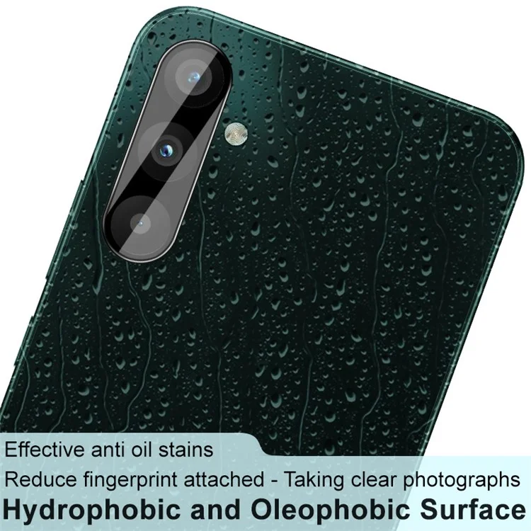 IMAK für Samsung Galaxy A34 5G Panzerglas-Linsenschutzfilm + Acryl-Linsenkappen HD Klar Anti-Kratzer Kameraobjektivschutz (Schwarze Version)