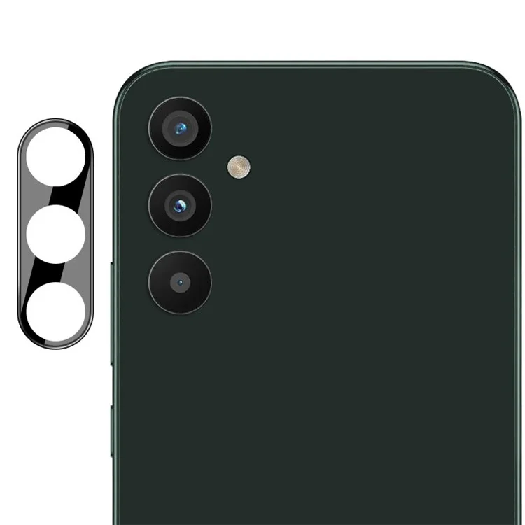 IMAK für Samsung Galaxy A34 5G Panzerglas-Linsenschutzfilm + Acryl-Linsenkappen HD Klar Anti-Kratzer Kameraobjektivschutz (Schwarze Version)