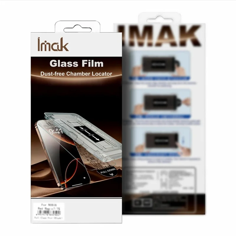 IMAK For Huawei Mate 80 Pro Max Wind Tempered Glass Screen Protector with Dust-free Installation Tool (Fingerprint Unlock) (Not Complete Coverage) - Transparent