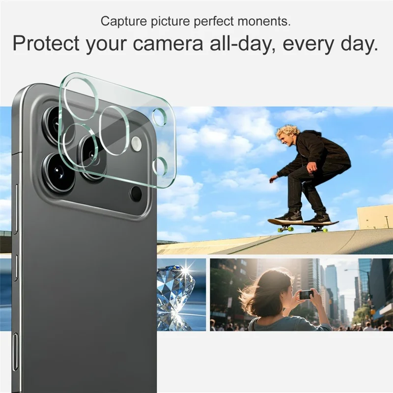 IMAK Für Honor 600 Pro 5G Gehärtetem Glas Volldeckung Objektivschutz + Acryl Objektivkappe - Transparent