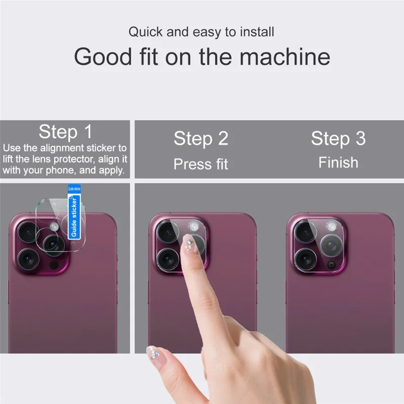 IMAK Für Honor 600 Pro 5G Gehärtetem Glas Volldeckung Objektivschutz + Acryl Objektivkappe - Transparent