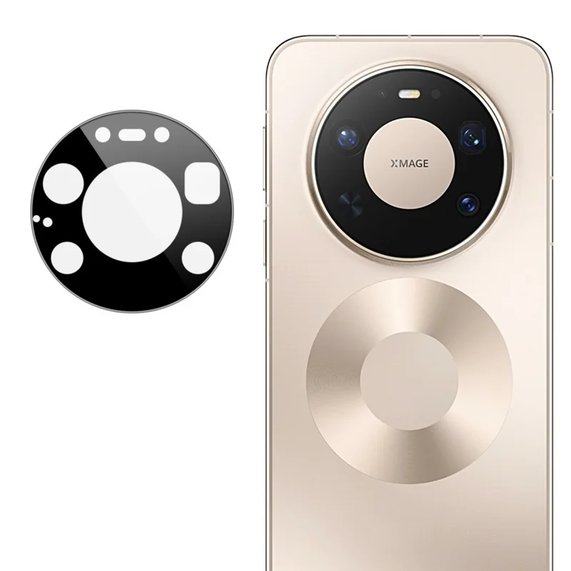 IMAK For Huawei Mate 80 Pro Max Wind Tempered Glass Full Cover Camera Lens Protector with Self Positioning Frame - Black