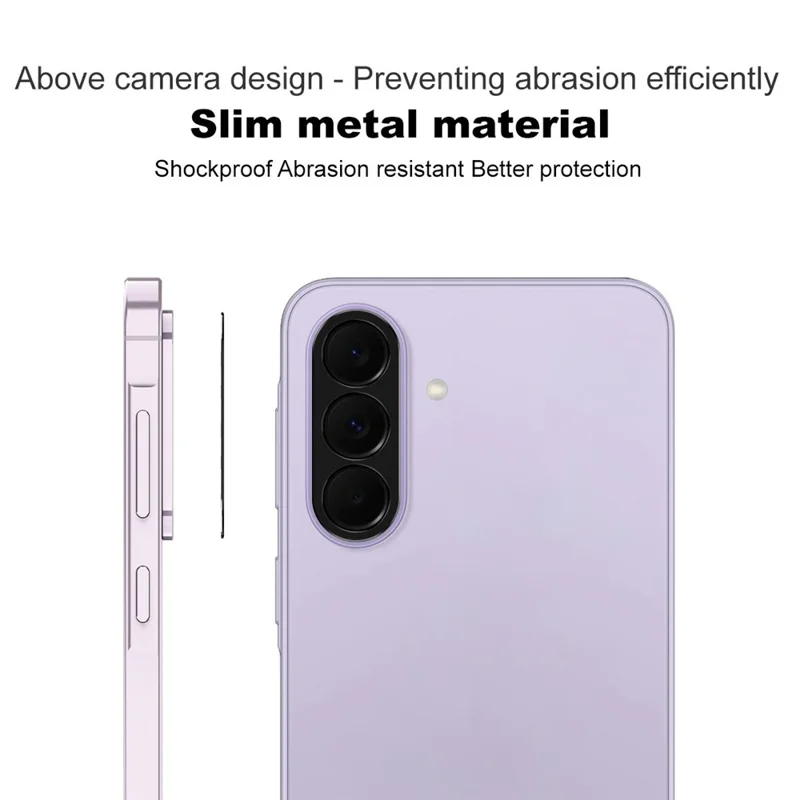 IMAK Für Samsung Galaxy A37 5G / A57 5G Metall Objektivschutz Schutzabdeckung - Schwarz