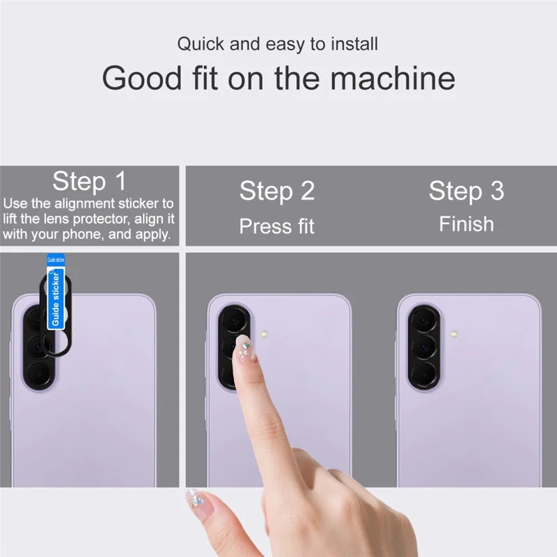 IMAK Für Samsung Galaxy A37 5G / A57 5G Metall Objektivschutz Schutzabdeckung - Schwarz